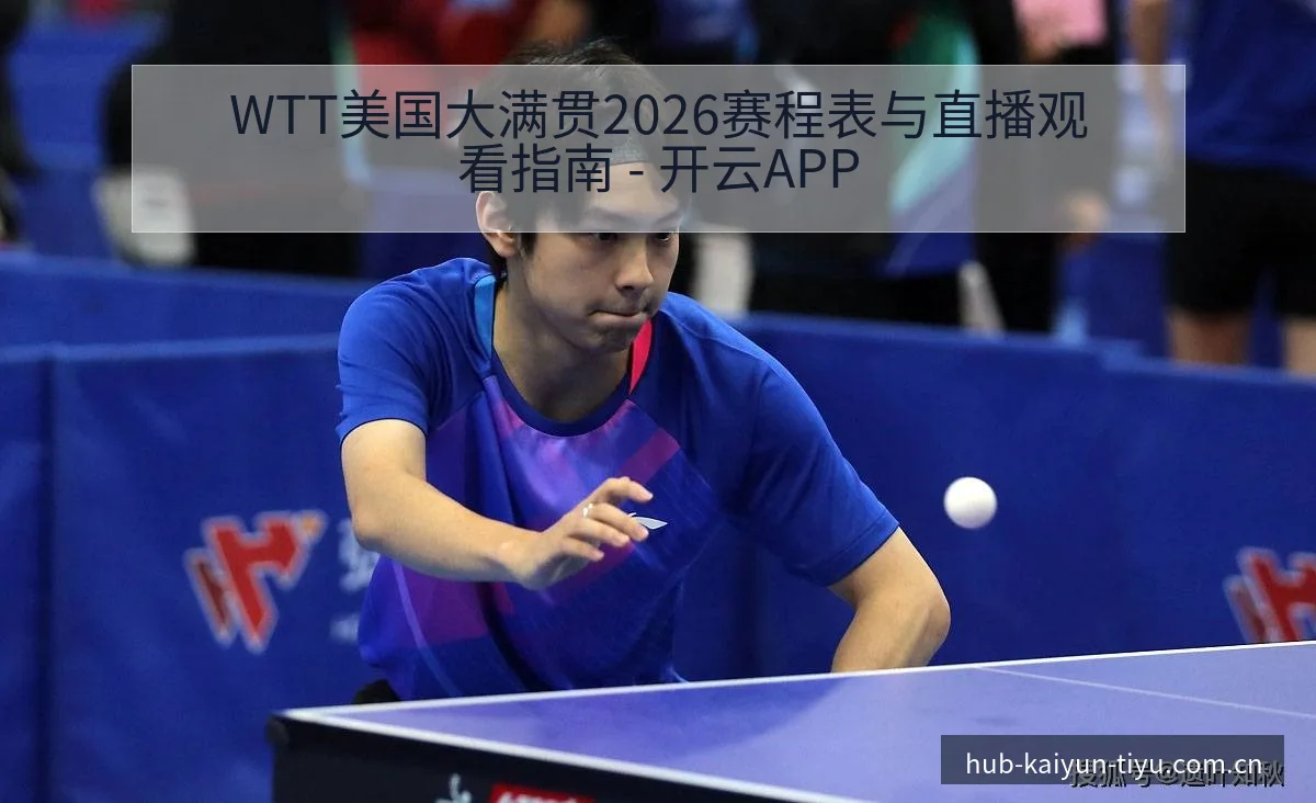WTT美国大满贯2026赛程表与直播观看指南 - 开云APP